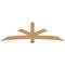 Ekena Millwork Alberta Smooth Timber Gable Bracket, Western Red Cedar, 96"W x 28"H x 3 1/2"D x 5 1/2"F, 7/12 Pitch GBW096X28X0406ALB00SWR - alternate 1